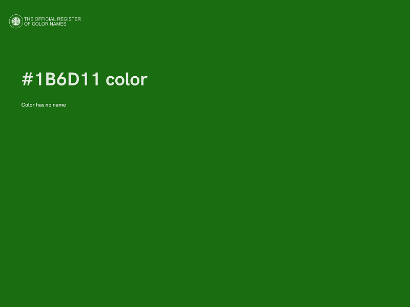 #1B6D11 color image