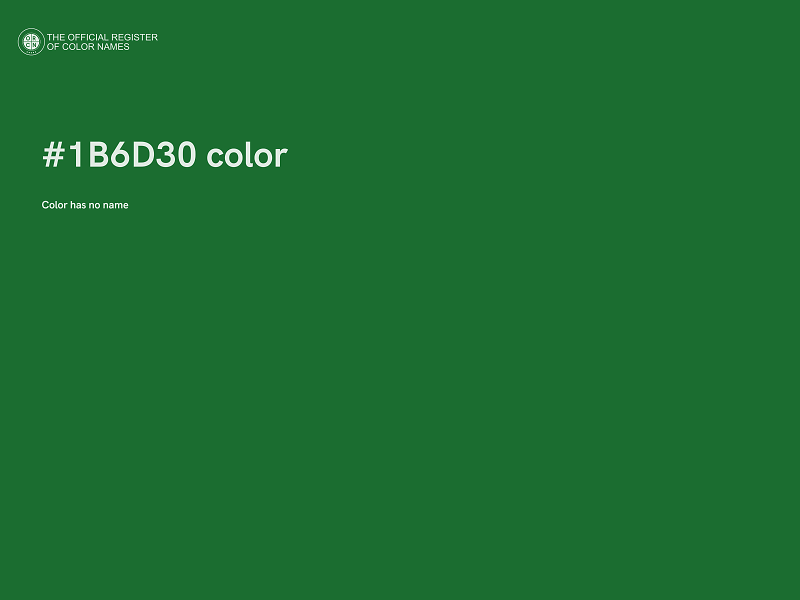 #1B6D30 color image