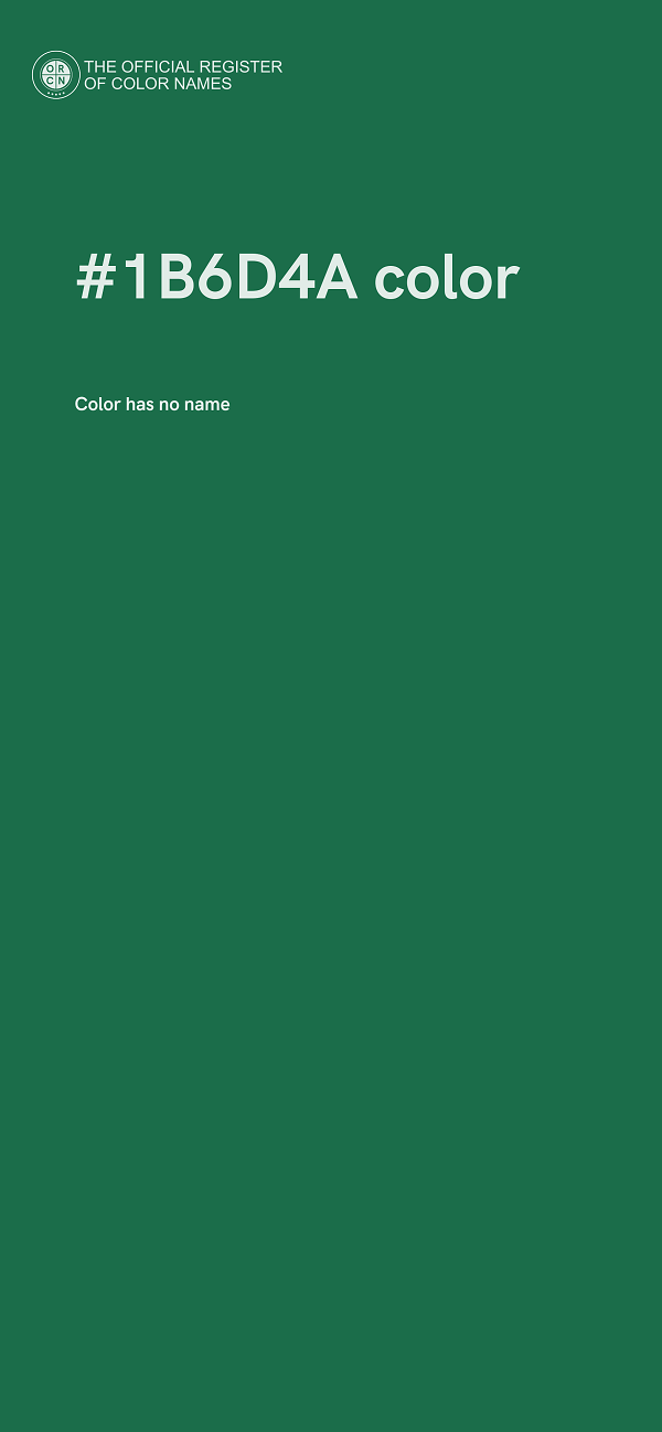 #1B6D4A color image