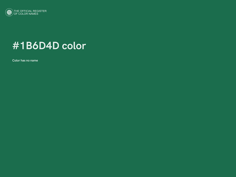 #1B6D4D color image
