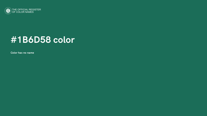 #1B6D58 color image