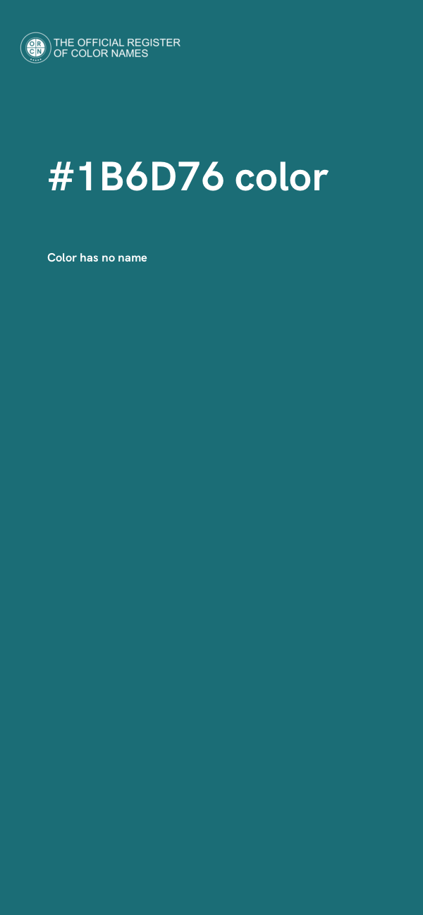 #1B6D76 color image