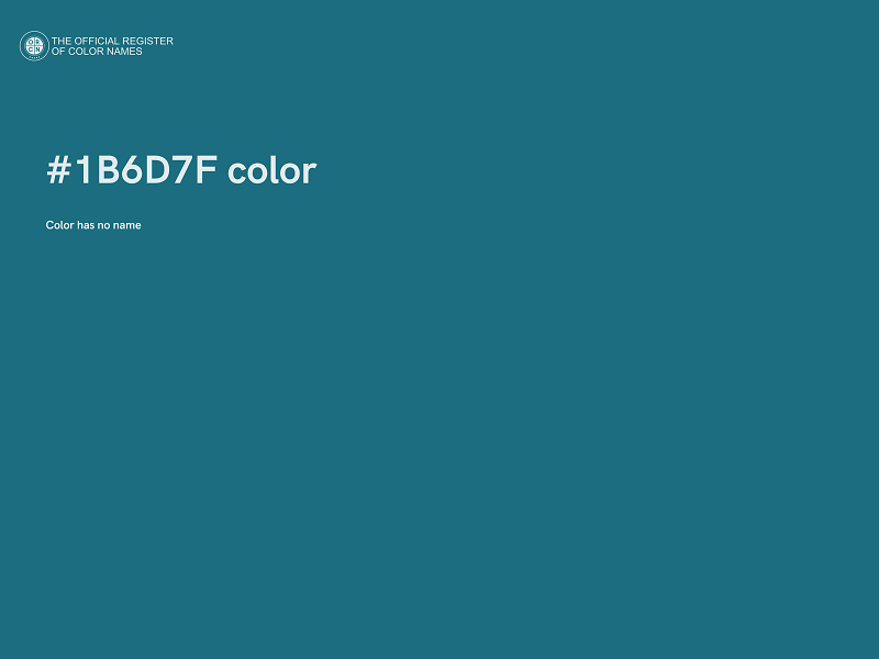 #1B6D7F color image