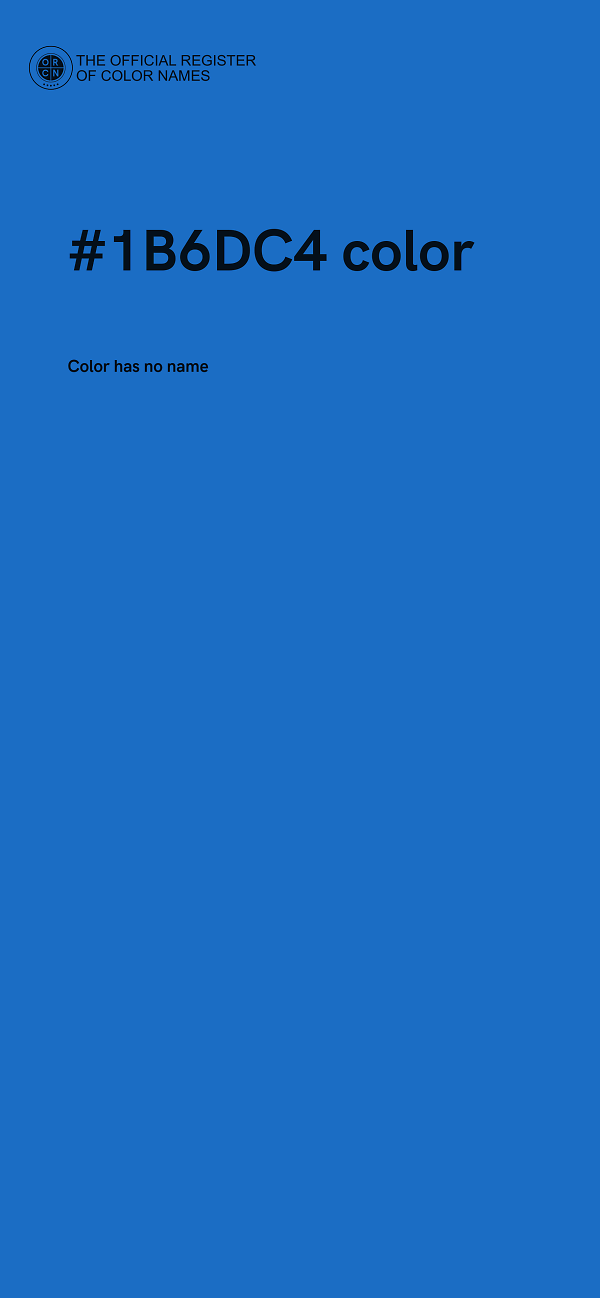 #1B6DC4 color image
