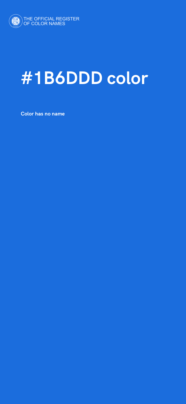 #1B6DDD color image