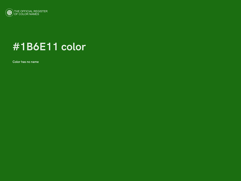 #1B6E11 color image