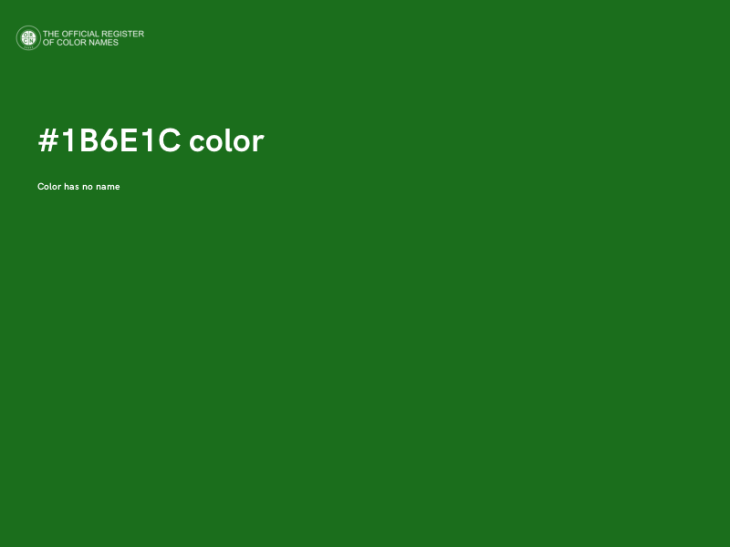 #1B6E1C color image