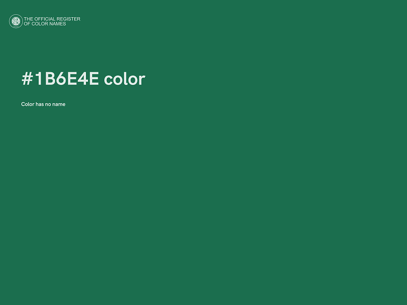 #1B6E4E color image