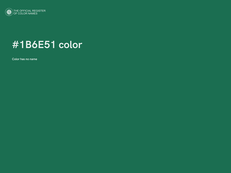 #1B6E51 color image