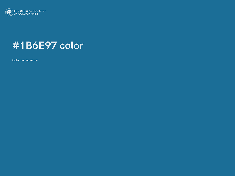 #1B6E97 color image