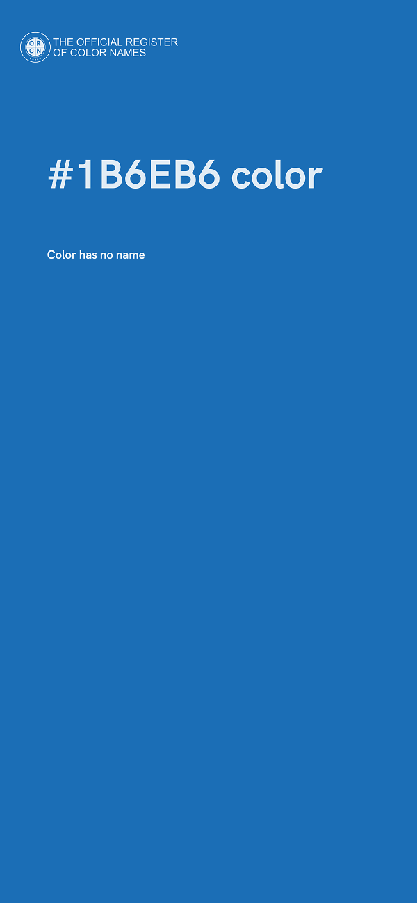 #1B6EB6 color image