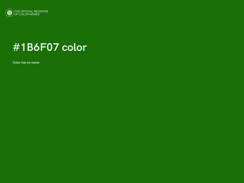 #1B6F07 color image
