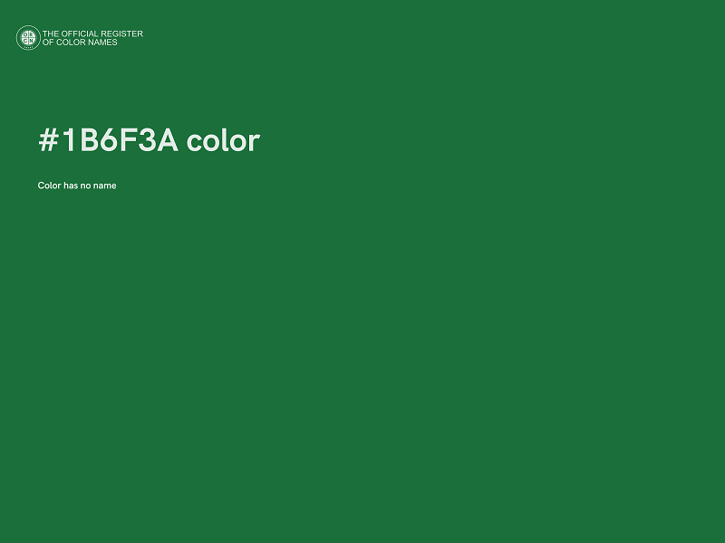 #1B6F3A color image