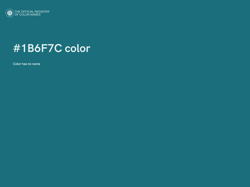 #1B6F7C color image
