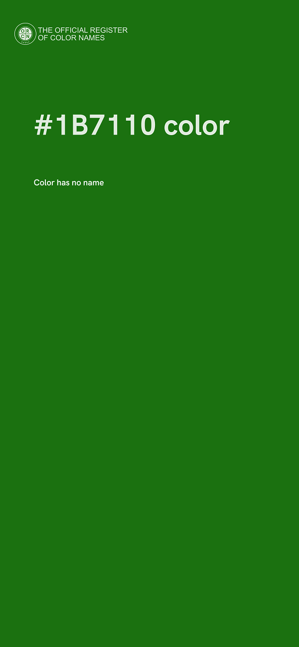 #1B7110 color image