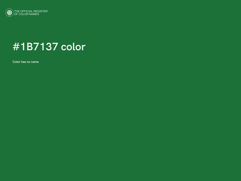 #1B7137 color image