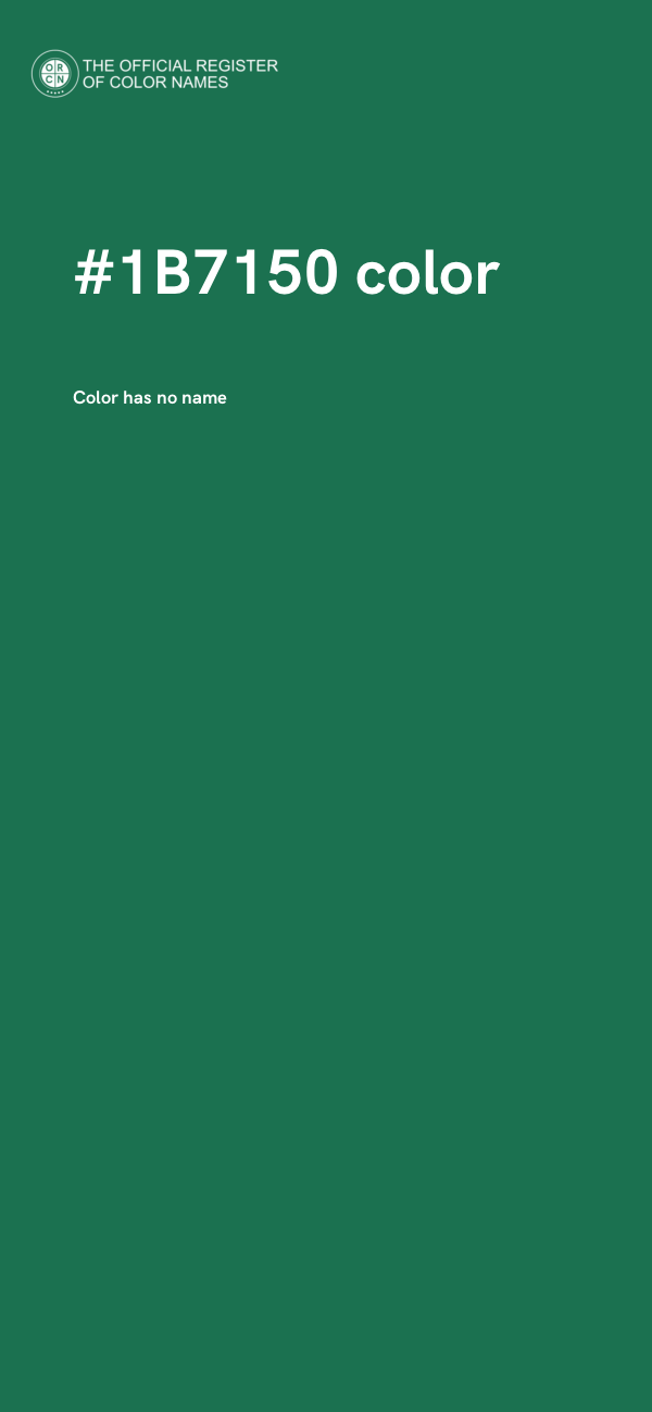 #1B7150 color image
