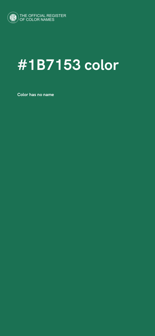 #1B7153 color image