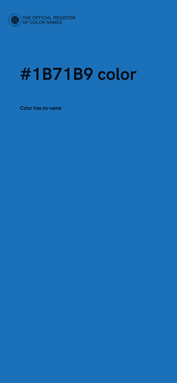 #1B71B9 color image