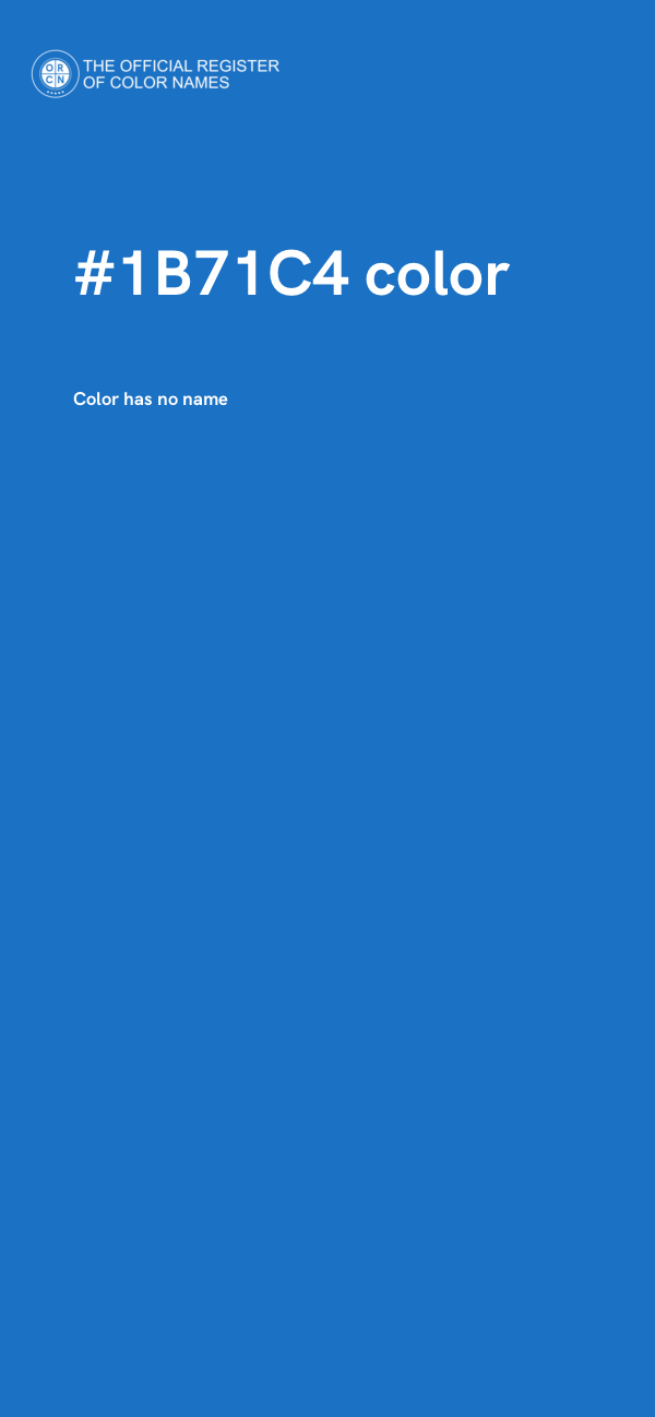 #1B71C4 color image