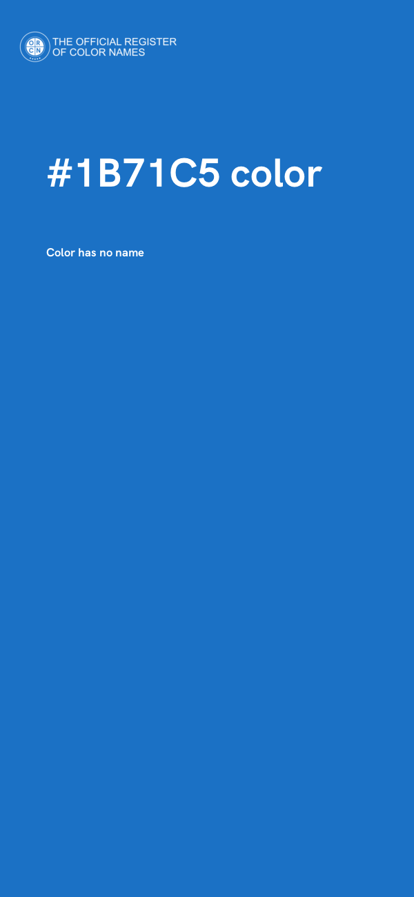 #1B71C5 color image