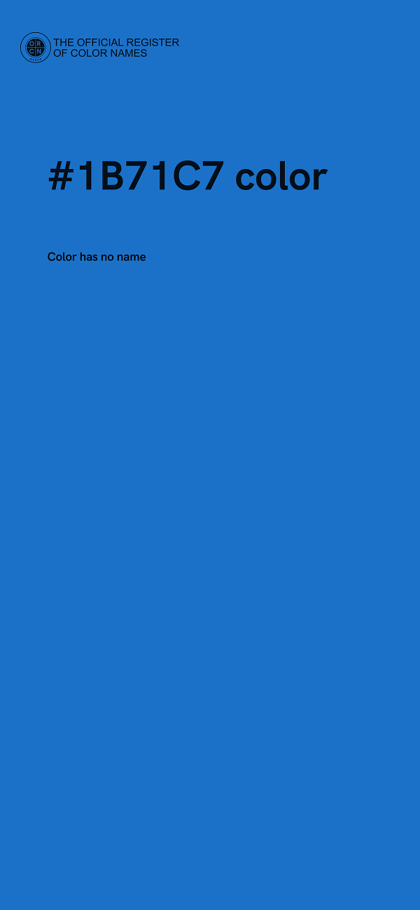 #1B71C7 color image