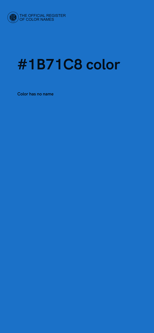 #1B71C8 color image