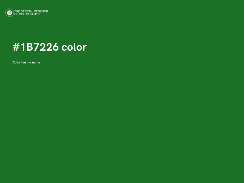 #1B7226 color image