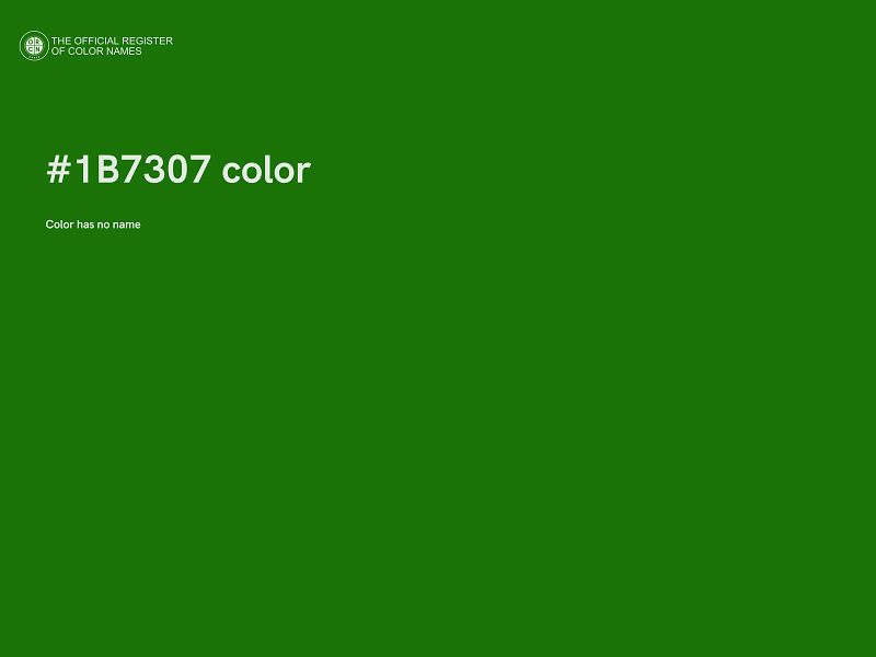 #1B7307 color image