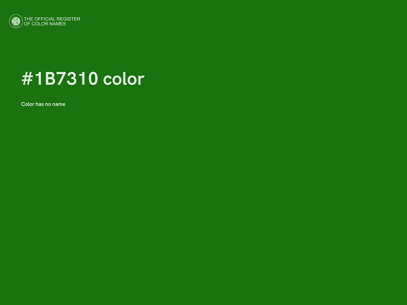 #1B7310 color image