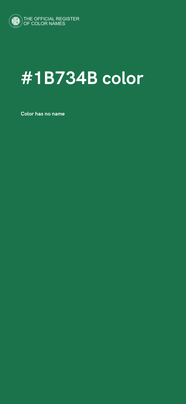 #1B734B color image