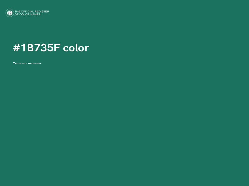 #1B735F color image
