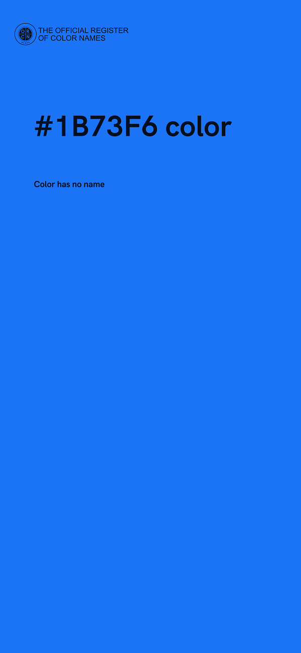 #1B73F6 color image