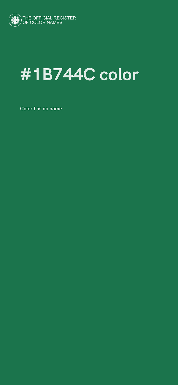 #1B744C color image