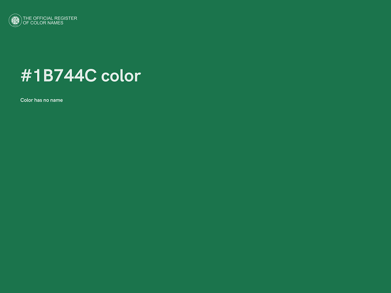#1B744C color image