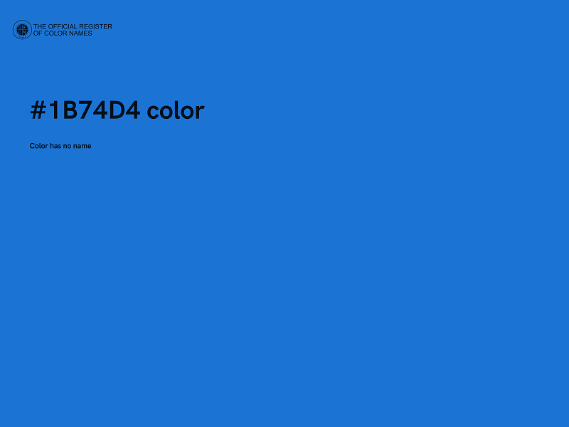 #1B74D4 color image