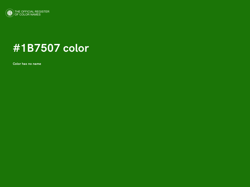 #1B7507 color image