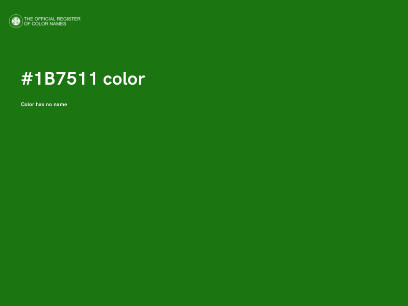 #1B7511 color image