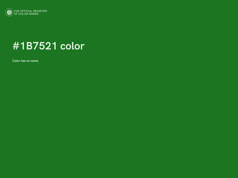 #1B7521 color image