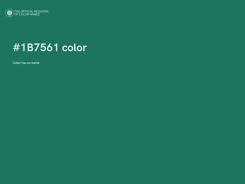 #1B7561 color image