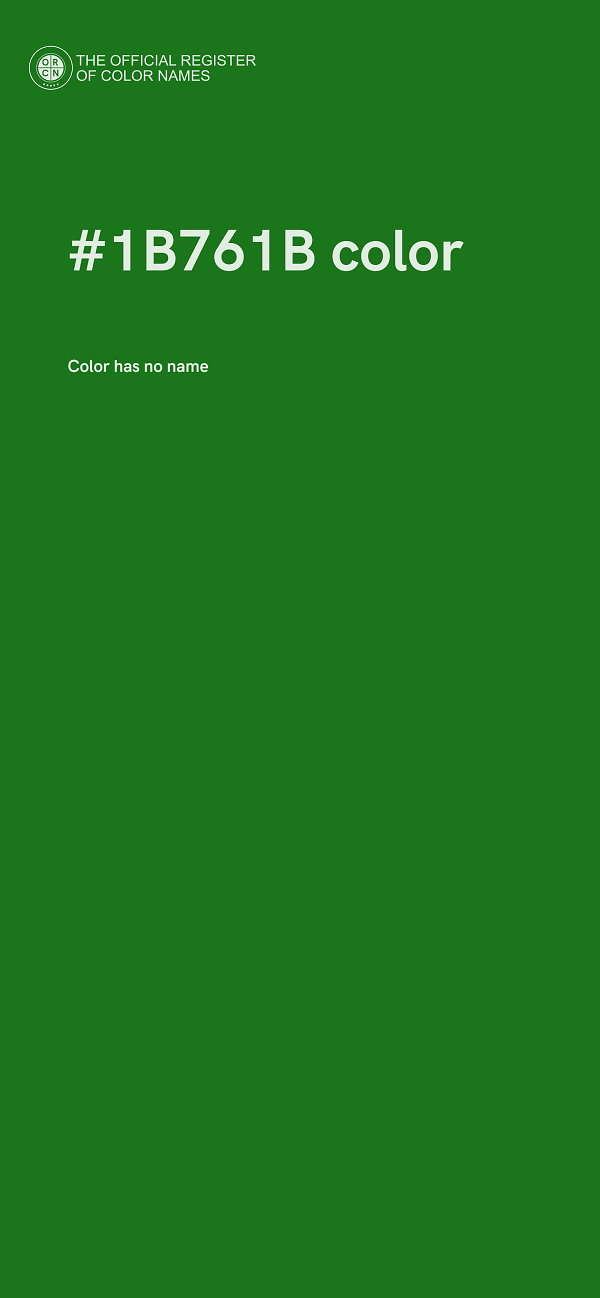 #1B761B color image