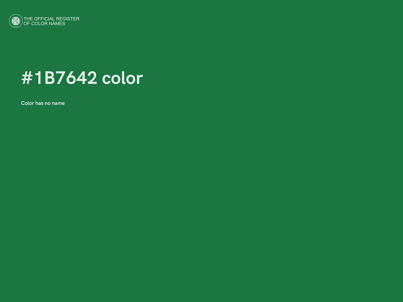 #1B7642 color image