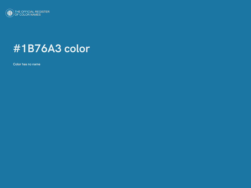 #1B76A3 color image