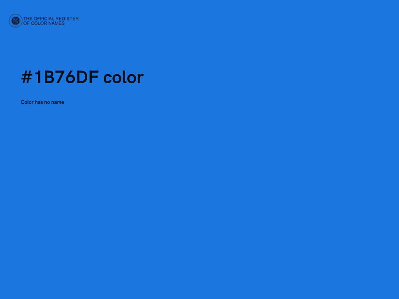 #1B76DF color image