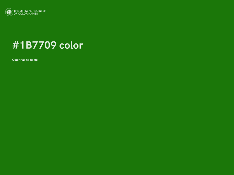 #1B7709 color image