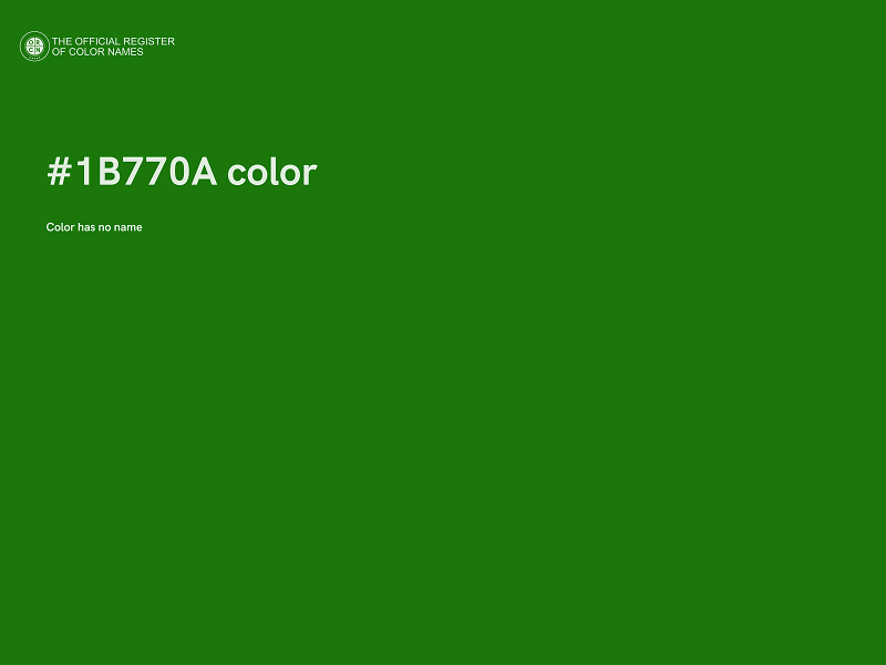 #1B770A color image