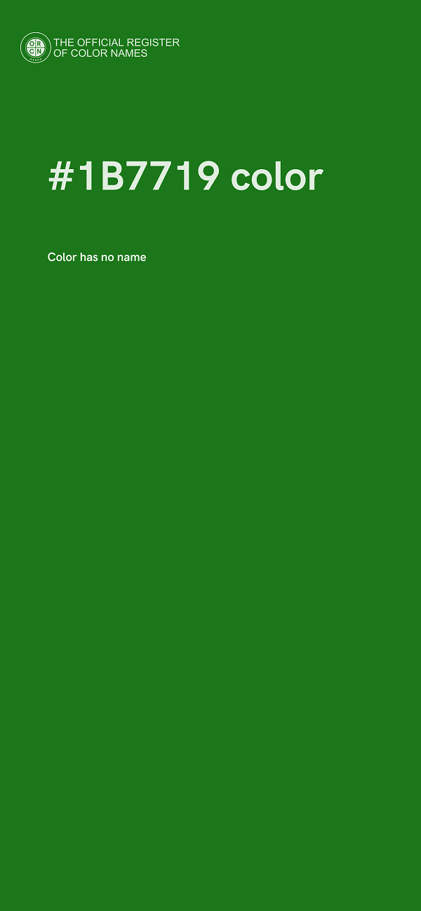#1B7719 color image