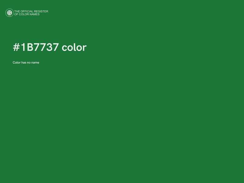 #1B7737 color image