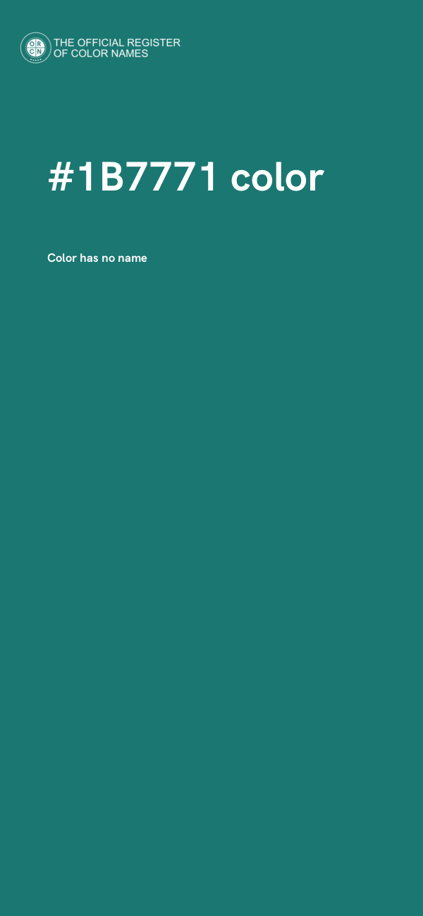 #1B7771 color image