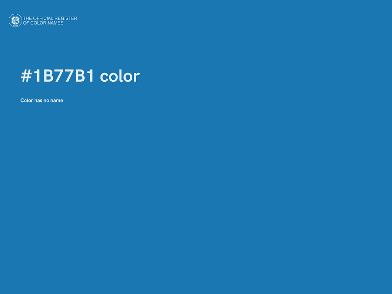 #1B77B1 color image